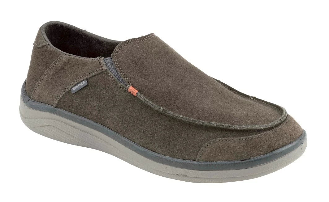 Simms Westshore Leather Slip On Shoe Hickory 1 Simms Westshore Leather Slip On Shoe Hickory