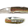 Abel Spyderco Knife Rainbow Trout