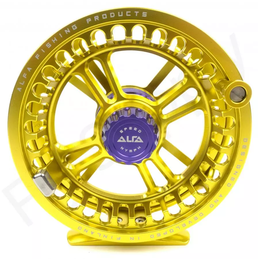 Alfa Arctic Speed Fly Reel Honey Yellow 3 Alfa Arctic Speed Fly Reel Honey Yellow - Afbeelding 3