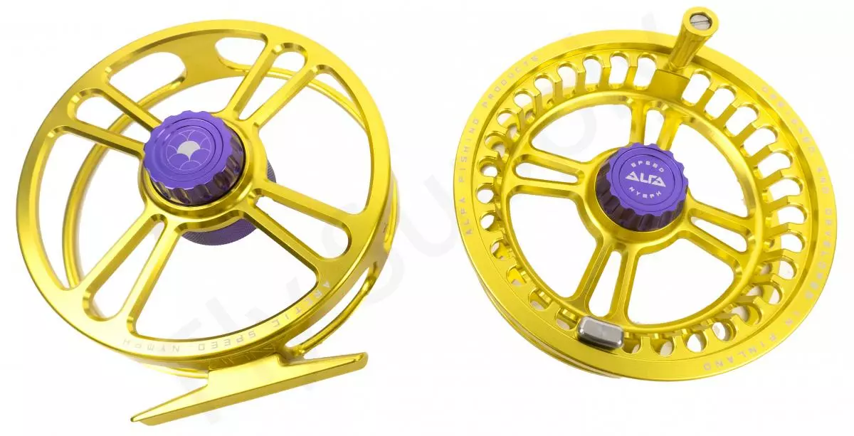 Alfa Arctic Speed Fly Reel Honey Yellow 9 Alfa Arctic Speed Fly Reel Honey Yellow - Afbeelding 9