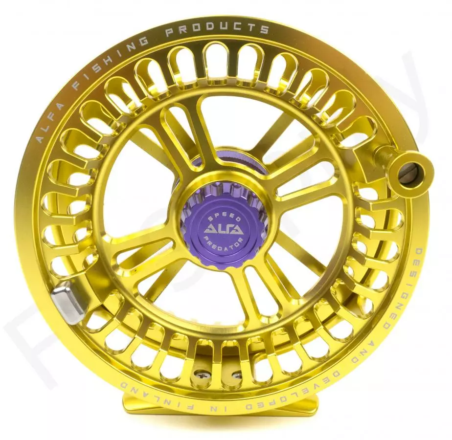 Alfa Arctic Speed Fly Reel Honey Yellow 6 Alfa Arctic Speed Fly Reel Honey Yellow - Afbeelding 6