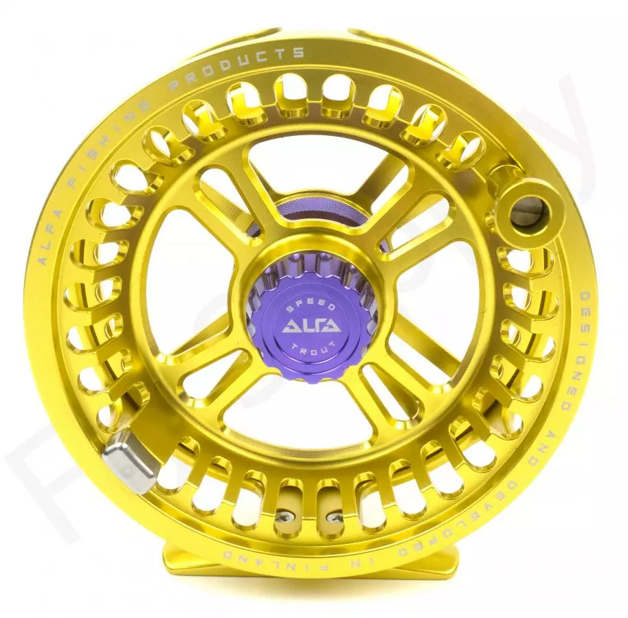 Alfa Arctic Speed Fly Reel Honey Yellow 4 Alfa Arctic Speed Fly Reel Honey Yellow - Afbeelding 4