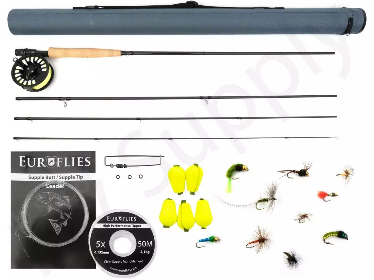 Euro Flies Airlite Nymph & Dry Rod #3 - 10ft Complete Set 1 Euro Flies Airlite Nymph & Dry Rod #3 - 10ft Complete Set