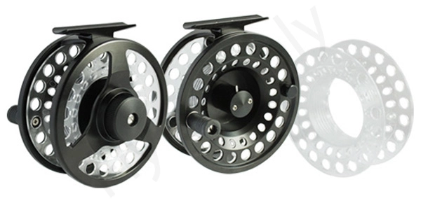 Euro Flies Cassette Black Reel Incl 4 Spare Spools 2 Euro Flies Cassette Black Reel Incl 4 Spare Spools - Afbeelding 2
