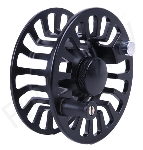 Euro Flies Open Frame Large Arbour Reel Black 4 Euro Flies Open Frame Large Arbour Reel Black - Afbeelding 4