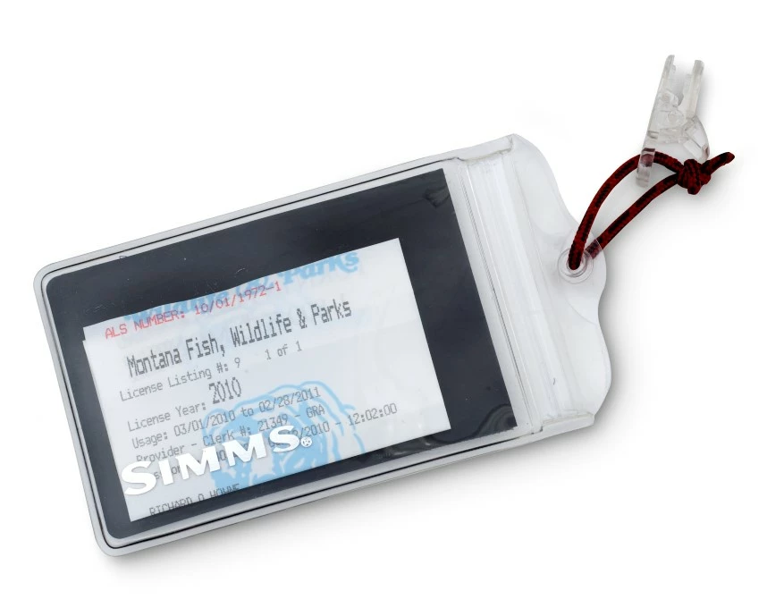 Simms Waterproof License Holder 1 Simms Waterproof License Holder