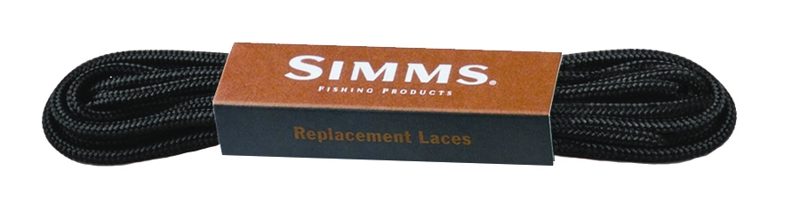 Simms Replacement Laces Black 1 Simms Replacement Laces Black