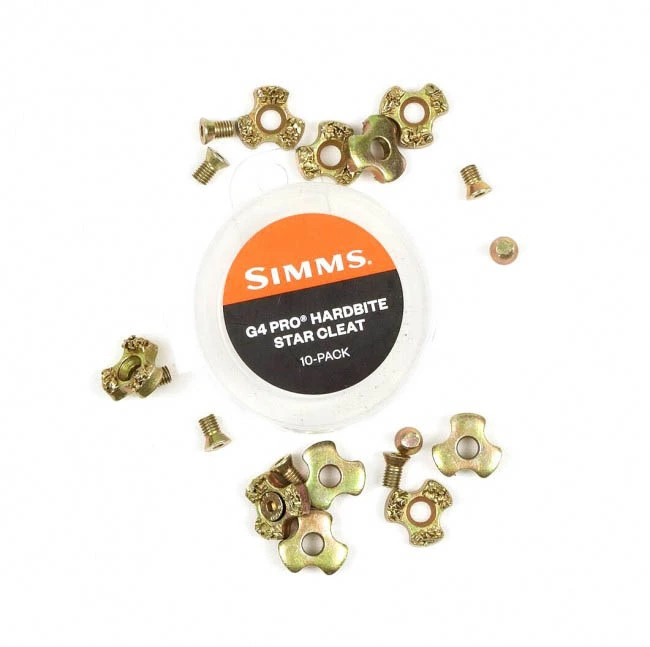 Simms G4 Pro HardBite Star Cleat 10pc 1 Simms G4 Pro HardBite Star Cleat 10pc