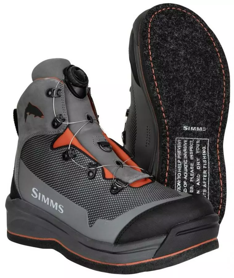 Simms Guide BOA Boot Felt Slate 1 Simms Guide BOA Boot Felt Slate
