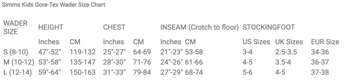 Simms Kid's Tributary Stockingfoot Tan - Large 4 Simms Kid's Tributary Stockingfoot Tan - Large - Afbeelding 4