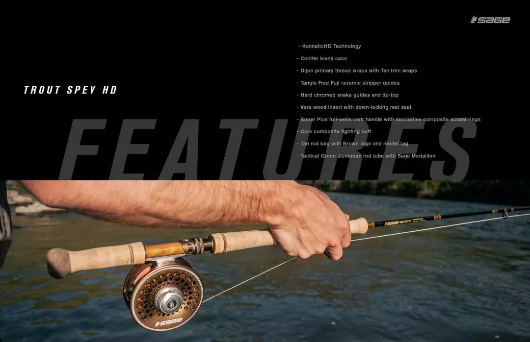 Sage Trout Spey HD 4pc Fly Rod 7 Sage Trout Spey HD 4pc Fly Rod - Afbeelding 7