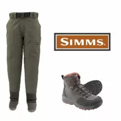 Simms Freestone Pants Set And Freestone Rubber Boots
