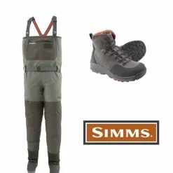 Simms Freestone Rubber Boot Set Wader Dark Gunmetal